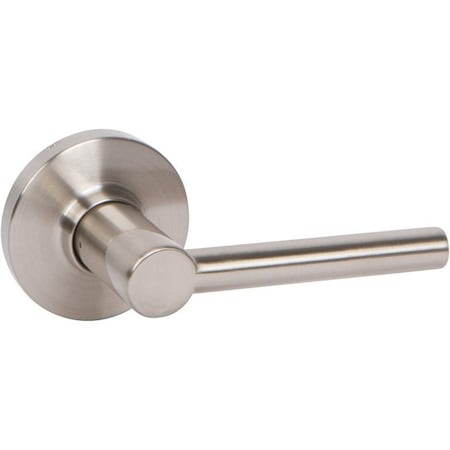 Delaney Hardware RD Series Contemporary Style Satin Nickel Straight Round Single Dummy Door Lever D50551